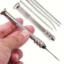 5 Pieces Leather Craft And Shoe Repair Kit Replaceable Needles - Stainless Steel Sewing And Knitting Tools For DIY Projects And Home Shoe Repair - 3.54inch/9cm - View 7