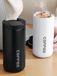 1 cái Cốc du lịch bằng thép không gỉ 400ml có tên tùy chỉnh, Cốc cách nhiệt tái sử dụng chất lượng cao kèm ống hút, phù hợp cho cả nam và nữ - nhiều màu - Xem 2