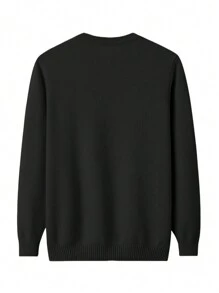 Autumn/Winter New Men's Solid Color Casual Crew Neck Sweatshirt