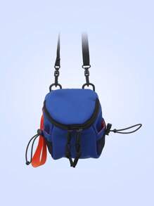 Myco 黑色多功能斜挎胸包腰包尼龙防水胸包男女斜挎包跑步腰包带可调节肩带小腰包适合跑步情人节圣诞礼物 - 彩色 - 查看 15