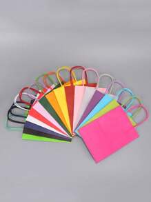 24 chiếc Túi quà giấy nhiều màu có thể tái sử dụng 16*22*8cm, thích hợp cho các bữa tiệc theo chủ đề ngày lễ, sinh nhật, đám cưới, kỷ niệm và làm quà tặng - Nhiều màu - Xem 7