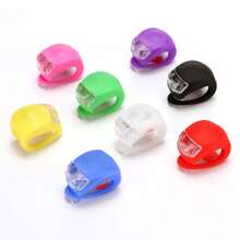 1pc 5ª geração de silicone sapo luz de bicicleta, luz frontal LED para ciclismo noite passeio aviso luz de segurança, acessórios de bicicleta