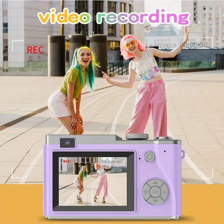 数码相机，1080P 相机，带防抖功能的数码傻瓜相机，适合男孩女孩儿童的小型相机 - LK-003 - 查看 6