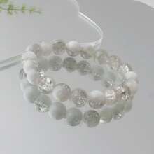 8mm Multi-Color Crackle Glaze Beaded Friendship Bracelet Set For Women - 3pcs Milk Popcorn - View 5