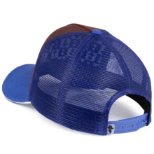 Simprão Moda Country Cap Curved Brim The System Is Raw MulticolorLogoStreet StyleFabricPrinting - 藍紅 - 查看 8