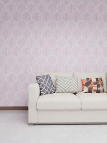 YUANYI 1 Roll 17.52in*39.37in Removable And Reusable Wallpaper, Self-Adhesive Vinyl Furniture Sticker, Waterproof Modern Geometric Green Striped Pattern, Suitable For Bathroom, Living Room, Bedroom And Kitchen Wall Decor, PVC Removable