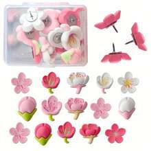 20/30/50 pièces Punaises en forme de tulipe colorées - Punaises décorative en liège pour panneau d'affichage, mur photo, carte et fournitures de bureau et scolaires - Accessoires vibrants, faciles à utiliser et pratiques
