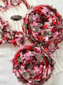 1 szt. 80g włóczka do robienia na drutach - kolorowa włóczka w kropki do szydełkowania na sweter, szalik, czapkę, gruby koc, torbę, lalkę - miękka, ciepła i trwała linia dzianiny