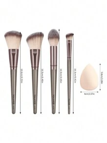 Bộ dụng cụ trang điểm chuyên nghiệp MAANGE 5 món gồm 4 cọ trang điểm mặt + 1 quả trứng làm đẹp, dụng cụ trang điểm bằng sợi mềm dễ mang theo, cọ khi đi du lịch, quà tặng cho phụ nữ và trẻ em gái, bộ cọ, bộ cọ trang điểm, bộ cọ trang điểm, bộ trang điểm hoàn chỉnh, bộ cọ trang điểm, bộ trang điểm hoàn chỉnh, bộ cọ, bộ cọ trang điểm, bộ quà tặng trang điểm, bộ - Rượu sâm banh - Xem 3