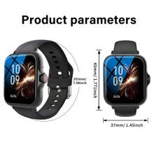 Smart Watch With Multiple Sports Modes, Message Reminders, Health Monitoring, Compatible With Android And Ios