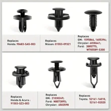 各种尺寸汽车通用膨胀铆钉卡扣紧固件固定件 6mm 7mm 8mm 9mm 10mm 混合尺寸/零件拆卸工具/发动机罩/保险杠/引擎盖/日产/