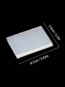 100 piezas de fundas transparentes para tarjetas, protectores de tarjetas de plástico suave adecuados para tarjetas de béisbol, tarjetas de intercambio y tarjetas de regalo (tarjetas no incluidas), cartera, portador de tarjetas de presentación, estuche de tarjetas de crédito, portador de tarjetas de identificación para hombres y mujeres - Ver 4