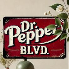 Doctor Pepper Vintage Metal Sign, Aluminum Wall Decor Suitable For Yard, Garden, Garage, Home, Cafe, Bar, Club - Retro Street Art Wall Plaque, 20x30cm (8x12 Inch) - Aluminum Material, Ideal Choice For Indoor Decoration,Home Decor ,Room Decor,Wall Decor Gifts Birthday Graduation