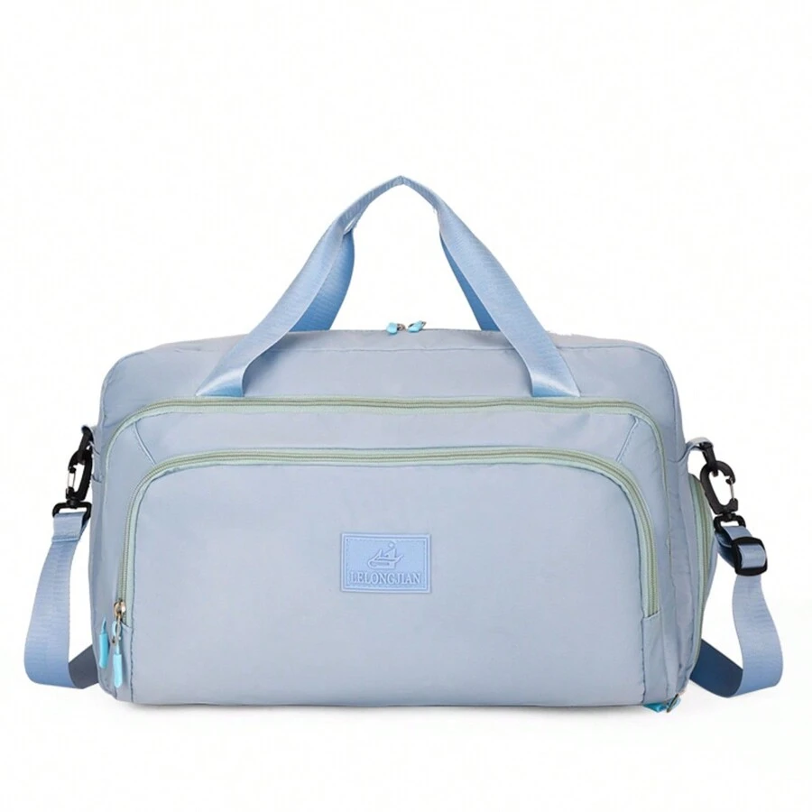 Waterproof Travel Bag Gym Fitness Bag - Baby Blue - View 1