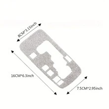 1 miếng dán trang trí cần số xe hơi đính đá, thích hợp cho phụ nữ trang trí nội thất xe hơi. - Một cỡ - Xem 2