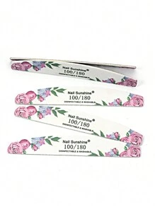 50 chiếc dũa móng tay 100/180 Grit, dũa móng tay hai mặt, dũa móng tay có thể giặt được, dụng cụ làm móng tay tái sử dụng, dành cho móng tay tự nhiên, móng tay acrylic, sử dụng tại nhà và tiệm làm móng - Hồng - Xem 5