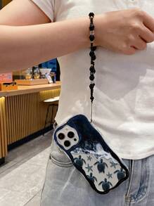 Apfelrahmwellen-Rand-Öl-Tidel-See-Schildkröten-bemalte Anti-Sturz-Handyschale mit handgefertigter perlenbesetzter Armband, kompatibel mit iPhone XS Apfelrahmwellen-Rand-Öl-neu bemalte TPU-Anti-Sturz-Weichschale, kompatibel mit Galaxy S24, Galaxy S24+, Galaxy S24 Ultra, Galaxy S22, Galaxy A13 4G, Galaxy A52, A52s 5G, Galaxy A23, Galaxy A35, Galaxy A25, Galaxy A73, Redmi Note 11/11 Lite