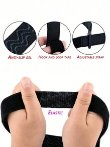 2pcs Knee-High Boots Stretchy Shoelaces With 10pcs Stickers For Knee-High Boots To Prevent Boot Slippage