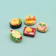 微型寿司玩具食物模型玩具套装，角色扮演家庭厨房装饰最佳礼物 - 彩色 - 查看 5