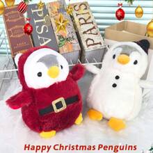 1 pieza Muñeco de peluche animal pingüino de 20 cm/7.8 pulgadas, regalo de cumpleaños, regalo de Navidad, muñeco de peluche animal, decoración del hogar, recuerdo de evento - Multicolor - Ver 3