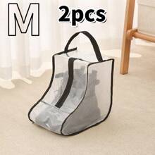 1/2/4 peças de sacos de armazenamento de botas, sacos de pó de sapatos de viagem para botas altas, sacos organizadores de botas para casa com janela transparente para proteção contra poeira