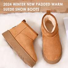 Ankle Boots For Women - Warm Boots Insole Women Boots - Anti-Slip Mini Platform Boots - Lightweight Winter Boots For Women - Snow Boots