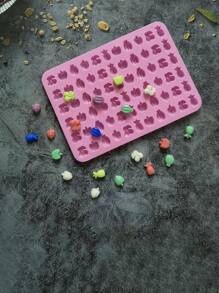 Molde de silicona mini para hacer gomitas tipo gominolas, molde para hacer chocolates, dulces, ceras derretidas y postres con diferentes sabores como manzana, naranja, frambuesa, fresa, cáscara de piña, etc.