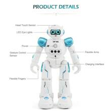 Remote Control Intelligent Robot Toy For Boys - Sing, Dance & Gesture With R11! As Halloween, Christmas Gift - Blue - View 8