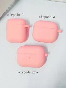 1 Pc Silicone Soft Case Protector Skin Compatible With Airpods 4 Pro 2, AirPods 3, AirPods 2, AirPods 1, Solid Color