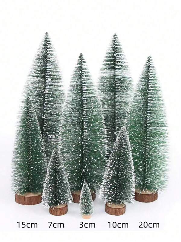 5 piezas Mini árbol de Navidad para decoración de Año Nuevo y fiesta de Navidad, adornos DIY