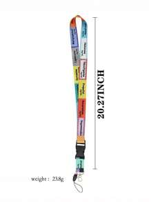 1pc Periodic Table & "I Love Jesus" Pattern Neck Lanyard For Doctor, Nurse, Student, Teacher, Exhibition Staff ID Badge, Suitable As Exhibition, Gift, Keychain Or Daily Use Valentine's Day Valentines Car Accessories Bag Charm Backpack For School