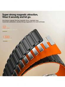 1 Stück Silikon Magnetarmband kompatibel mit Apple Watch Bändern 38mm 40mm 41mm 42mm 44mm 45mm 49mm Damen Herren Apple Watch Armband für Series 10 9 8 7 6 5 4 3 2 1 Ultra SE