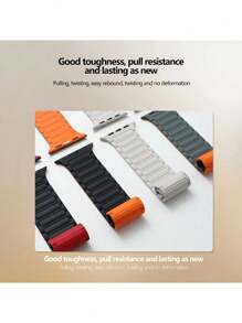 1 Stück Silikon Magnetarmband kompatibel mit Apple Watch Bändern 38mm 40mm 41mm 42mm 44mm 45mm 49mm Damen Herren Apple Watch Armband für Series 10 9 8 7 6 5 4 3 2 1 Ultra SE