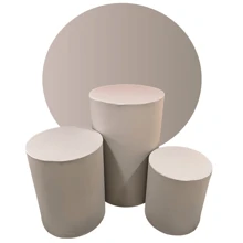 Cylinder Trio Cover Kit + 1.50m Panel Party Decoration - Various Colors - 灰色的 - 查看 2