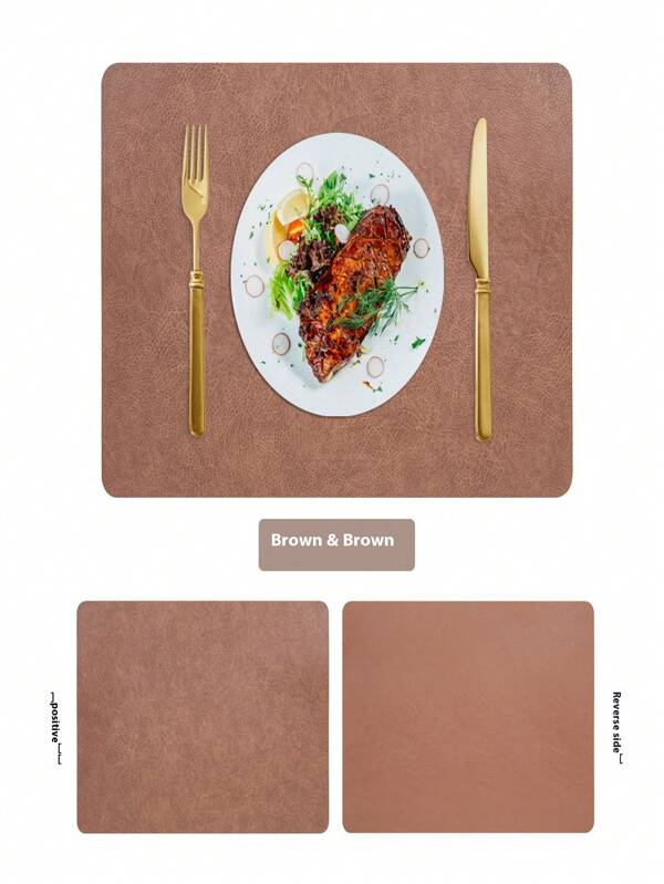 1 Peça Tapete De Jantar Estampado, Resistente Ao Calor, À Prova D'Água, À Prova De Óleo, Tapete Quadrado Com Isolamento, Tapete Para Panela, Tapete De Mesa De Jantar Leve E Luxuoso, Tapete Para Copos