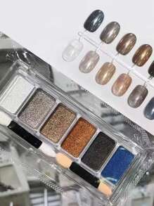 6件套畅销流行美甲变色龙粉 - 彩色 - 查看 10