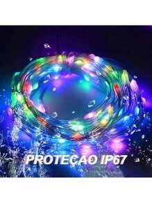RGB LED Strip Light 5/10/20M With Voice Control And App Bluetooth USB Christmas Decoration - Sợi da LED_10M - Xem 6