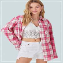 Dreamy Shirt Color Pink&White Size Small