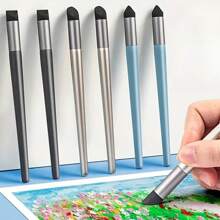 3pcs Oil Pastel Blending Stick Set, Includes Smudge Stick, Blending Stump, And Soft Pastel Blender Sponge Balls, 3 Styles, Washable, Essential Art Drawing Tools