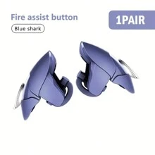 1pc Mobile Game Controller + 1pc Game Joystick Button Trigger, Mobile Game Trigger Assist Tool, Sensitive Shooting And Aiming Physical Buttons, Auto Trigger, Metal Model, Suitable For Mobile Games