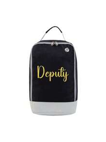 1 pièce Sac fourre-tout personnalisé avec broderie de nom, sac à main portable, sac de rangement pour voyage/affaires, sac à poussière pour chaussures, sac de rangement pour la maison, convient aux filles et aux étudiants, parfait pour la rentrée scolaire, imperméable et léger, sac à dos d'étudiant mignon et pratique