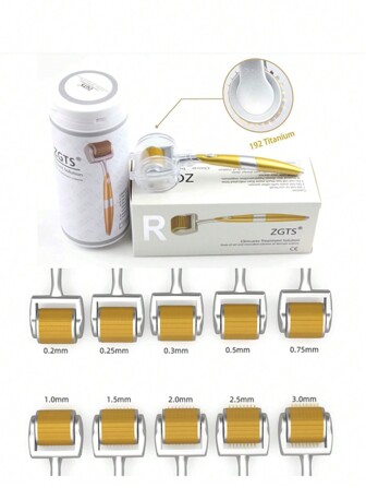 540/192 Needle Derma Roller Microneedle Roller For Face, Scalp, And Facial Hair , Cosmetic Tool For Beauty Salons/Home Use; Back-To-School Gifts For Overseas Students