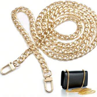 Chunky Purse Chain Handles - Short Strap Replacement For Handbag Set Of 1, 15.7-47Inches Long