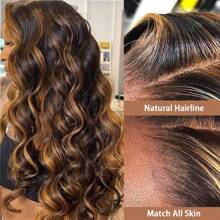 Lace Front Wig Human Hair Pre Plucked 13x4 Body Wave 1B/30 Highlight Lace Front Wig Human Hair 200% Density Ombre Colored Wigs Human Hair HD Lace Frontal Wigs Human Hair