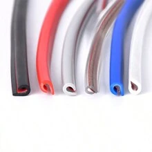 U Type Car Door Protection Strips Anti Collision Edge Guards Trim Styling Strip Rubber Scratch Protector Auto Universal - 2 Meters - View 6