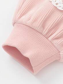 Balabala Baby Velvet Pants Boys' & Girls' Fashionable Swan Velvet Winter 2024 Trousers - Pink - View 8