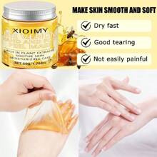 Xioimy Mặt nạ lột tay và chân Bee Peel-Off 50g, Làm sạch sâu tự nhiên, Loại bỏ da chết, Làm mịn nếp nhăn, Làm sáng da tay, Thích hợp cho tay khô, lão hóa, nứt nẻ - Vàng - Xem 3