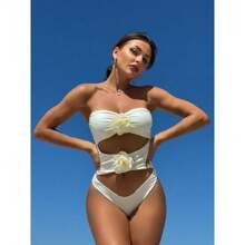 Summer New Flower Bikini May Body - trắng - Xem 2
