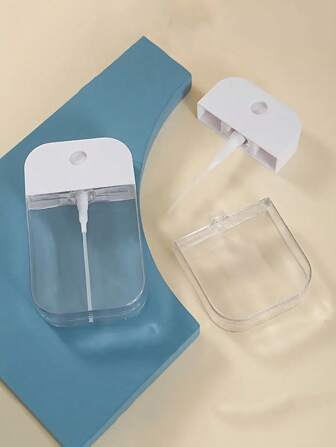 1pc/2pcs Refillable Portable Fine Mist Spray Bottle, Leakproof Makeup Setting Spray Atomizer, Durable PET+PP Material Travel Size Facial Mist Sprayer Bottle For Perfume, Toner, Skin Care - Suitable For Travel, Makeup, Hygiene, Alcohol And Makeup Remover