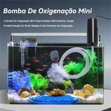 Bomba de Aquário USB Portátil para Oxigenação Eficiente em Tanques de Água Doce e Salgada - Preto - View 4